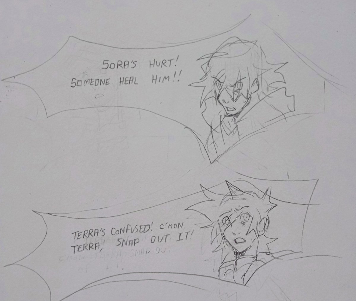 NotAsSaltyCakes's tweet photo. Kingdom hearts sketch dump cause I've been getting back into the games ⭐ 
#kingdomhearts https://t.co/Lo8MrJOma3