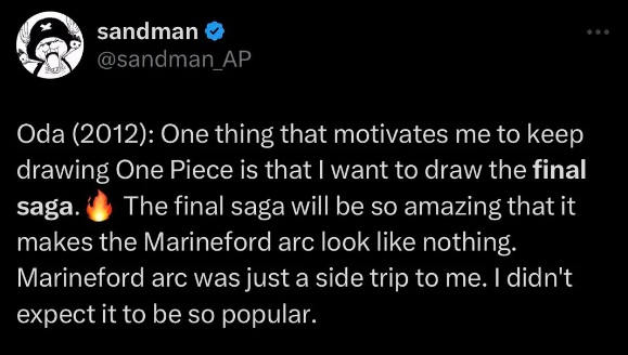 mussi3x's tweet photo. #ONEPIECE1138 
Oda was not joking man😭 https://t.co/Acdr4MG3qc