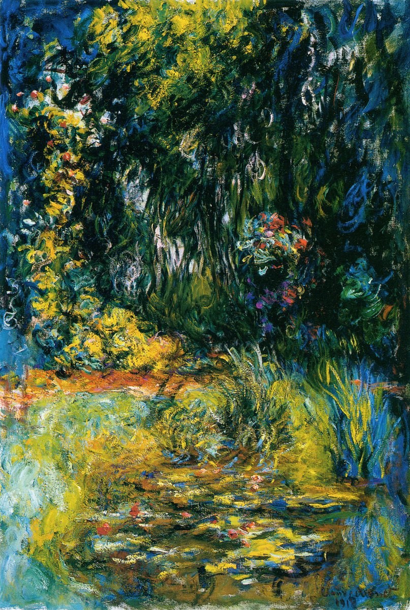 Water Lily Pond, 1918 #artbots #monet