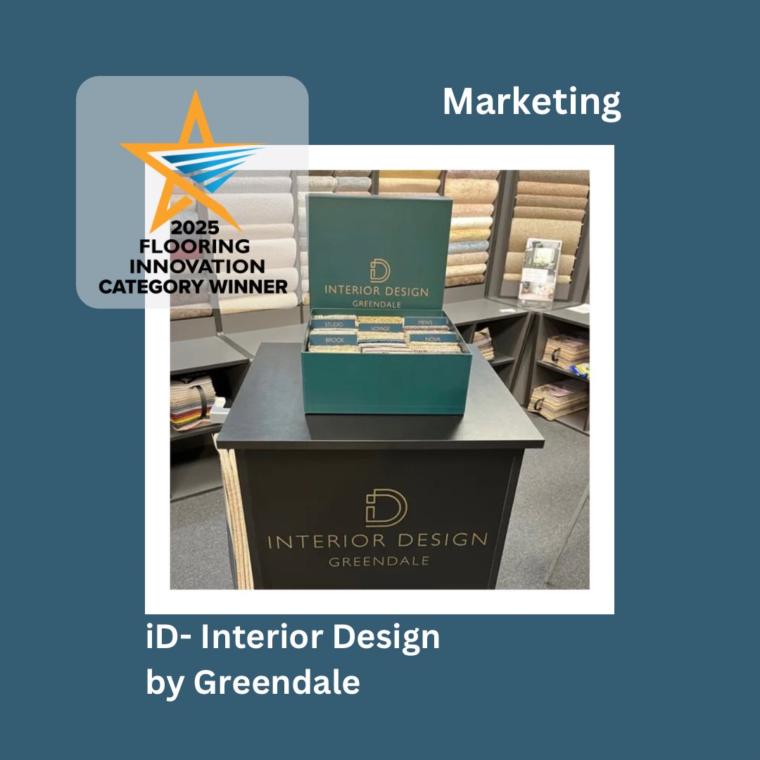 FlooringInnovationAwards (@flooring_awards) on Twitter photo 🌟MARKETING - CATEGORY WINNER🌟iD Interior Design by <a href="/GreendaleCarpet/">Greendale Carpets</a> A clever package for its members & a unique offer for the interior design community. Samples for both wall and floor sit neatly within the high-end iD box. Nice work! Congratulations!👏 #flooring 🌟MARKETING - CATEGORY WINNER🌟iD Interior Design by <a href="/GreendaleCarpet/">Greendale Carpets</a> A clever package for its members & a unique offer for the interior design community. Samples for both wall and floor sit neatly within the high-end iD box. Nice work! Congratulations!👏 #flooring