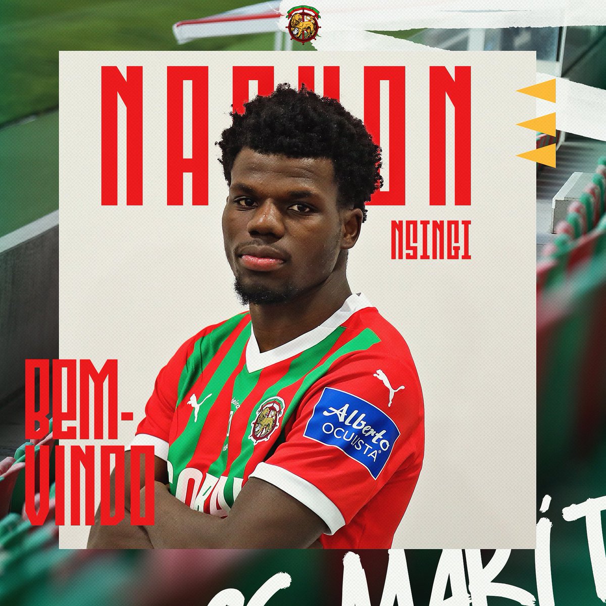 MaritimoMadeira's tweet photo. 🇧🇪 Nachon Nsingi
🗒 23 anos
⚽ Avançado/ Extremo

Bem-vindo! 🦁🟢🔴

#CSMaritimo #NachonNsingi https://t.co/7v9RWpywoA