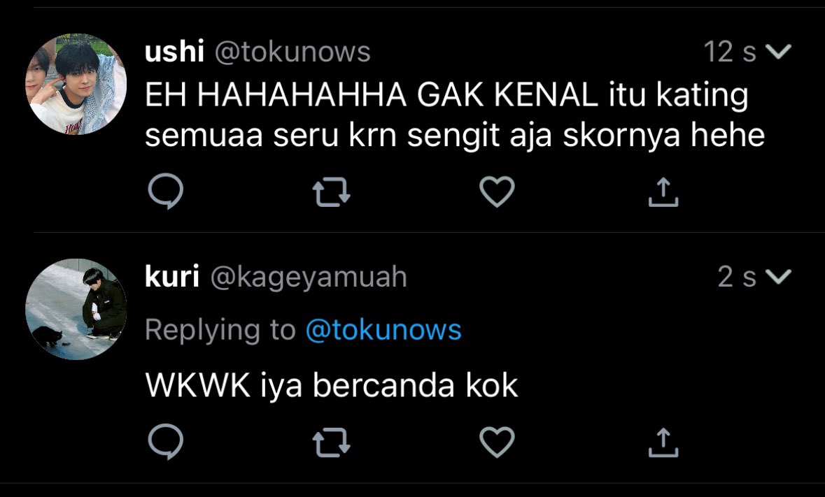 kuriushi's tweet photo. replyan yang awkward itu https://t.co/oNVBE6oPk8