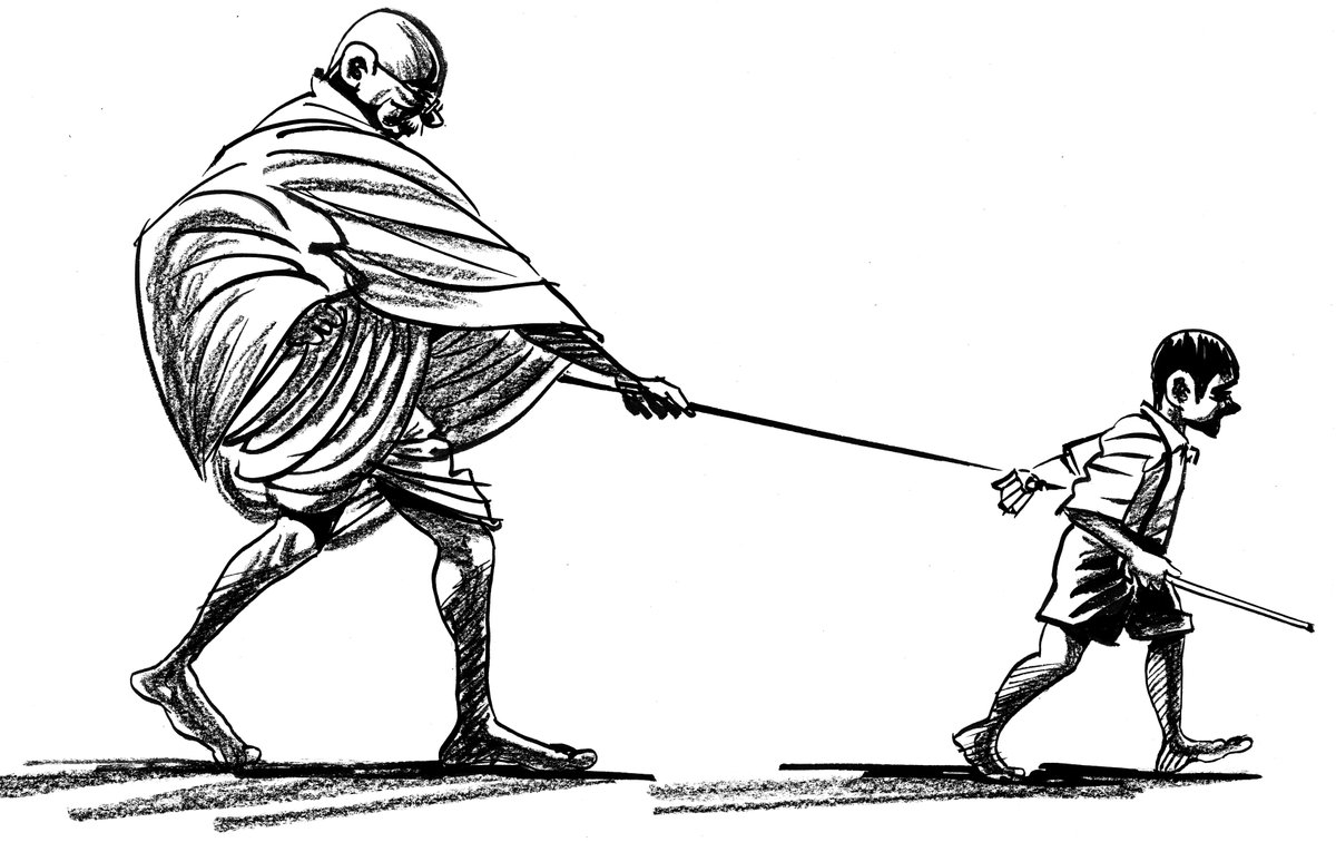 #गांधी कोई व्यक्ति नहीं, #विचार है। कुछ भी कर लो, विचार की कभी हत्या हो ही नहीं हो सकती। भारत के दिल में #आज़ादी की अलख जगाने और #अंग्रेज़ों को इस देश से बाहर खदेड़ने का काम एक लाठी के प्रतीक से नहीं बल्कि गांधी के आह्वान पर करोड़ों देशवासियों ने किया। गांधी को समझने की लिए स्वयं