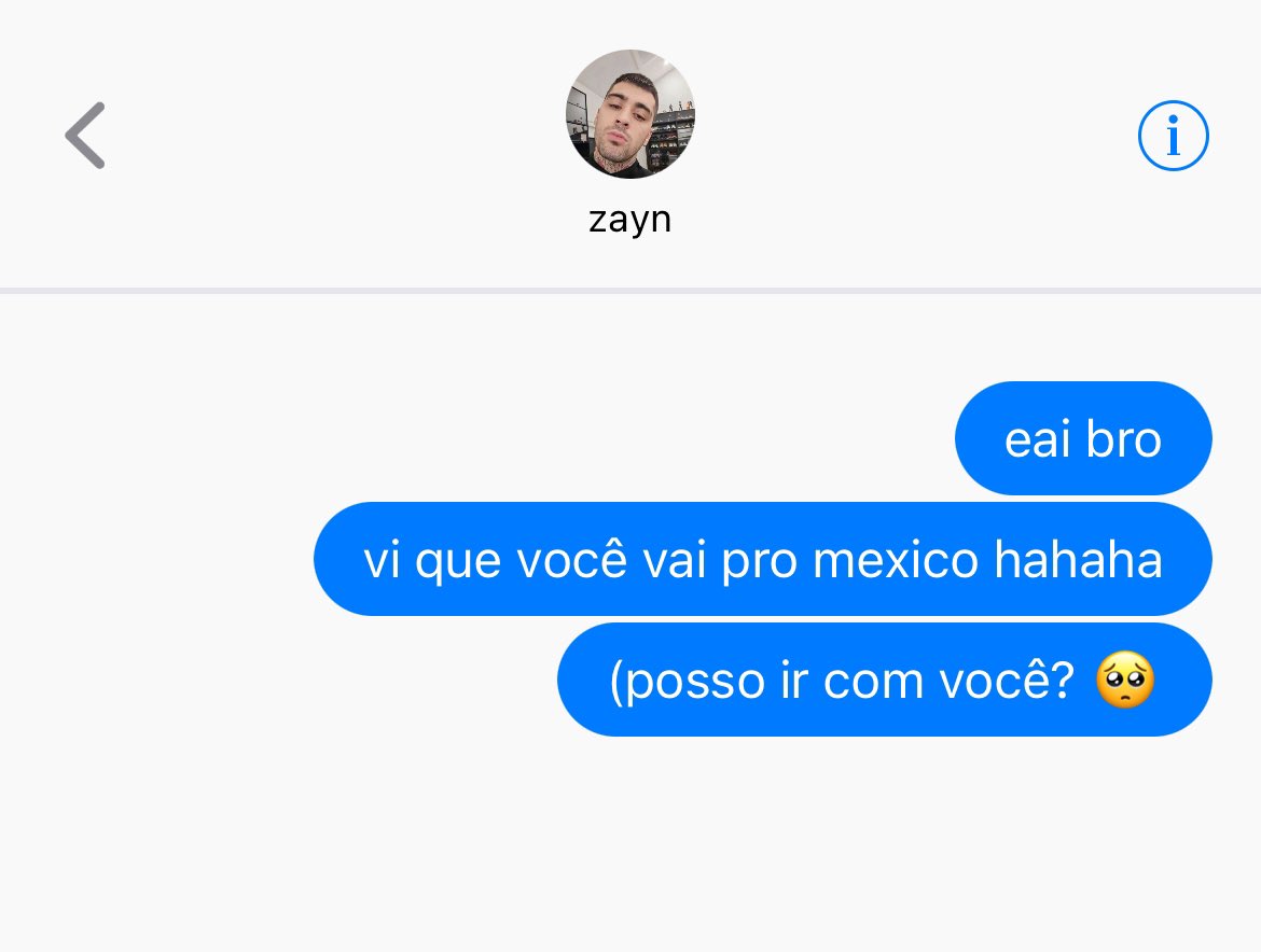 o louis no chat do zayn:
