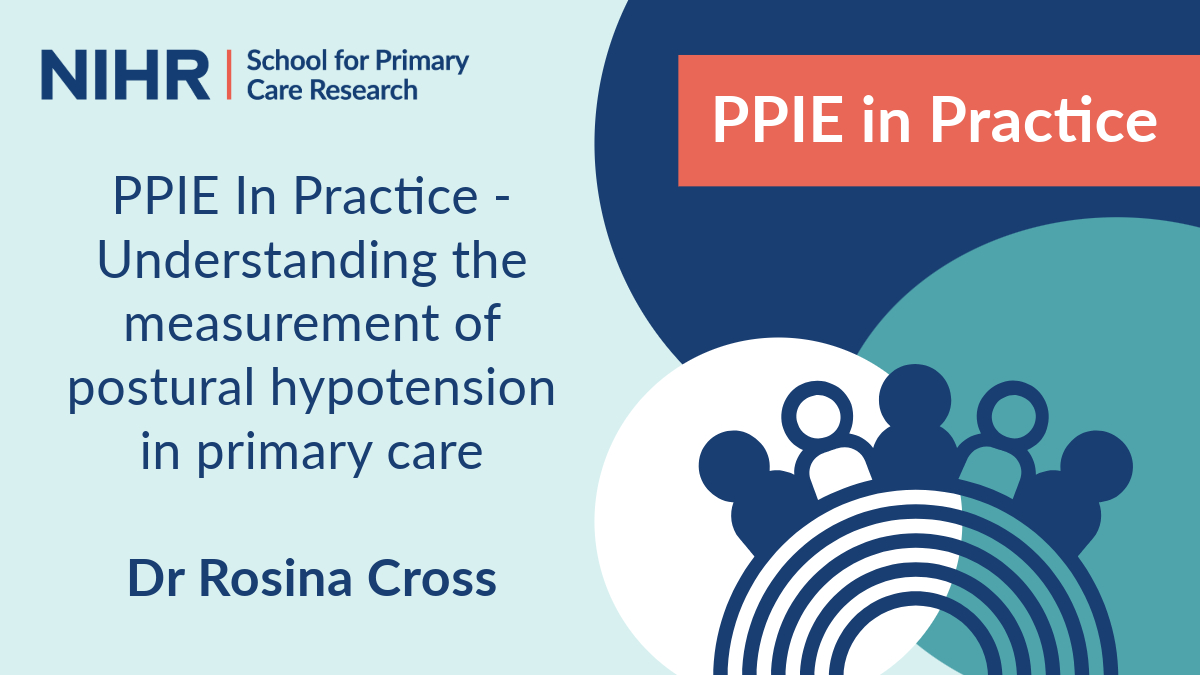 NIHR School for Primary Care Research (@nihrspcr) on Twitter photo 🚨New episode of #PPIE in Practice out now!
We speak with <a href="/RosinaACross/">Dr Rosina Cross 🇬🇧🇯🇲</a> <a href="/UoEAPEx/">APEx (also on Blue Sky)</a> about public involvement in SPCR-funded research exploring the measurement of postural hypotension in primary care & her reflections on how #PPIE impacted the project
➡️bit.ly/3WHwKBd 🚨New episode of #PPIE in Practice out now!
We speak with <a href="/RosinaACross/">Dr Rosina Cross 🇬🇧🇯🇲</a> <a href="/UoEAPEx/">APEx (also on Blue Sky)</a> about public involvement in SPCR-funded research exploring the measurement of postural hypotension in primary care & her reflections on how #PPIE impacted the project
➡️bit.ly/3WHwKBd