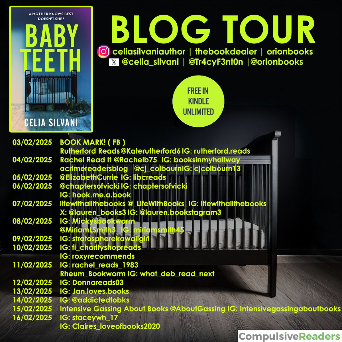 MiriamLSmith3's tweet photo. It’s my stop on the blog tour for #BabyTeeth by Celia Silvani for @Tr4cyF3nt0n @celia_silvani @orionbooks #AMothersMusingsSunderland #AMakemMothersMusings #FreeBirthing #NaturalPregnancy #CompulsiveReaders #BookReview #SocialMediaAddiction
Read my thoughts below - https://t.co/jirUsQPDTq