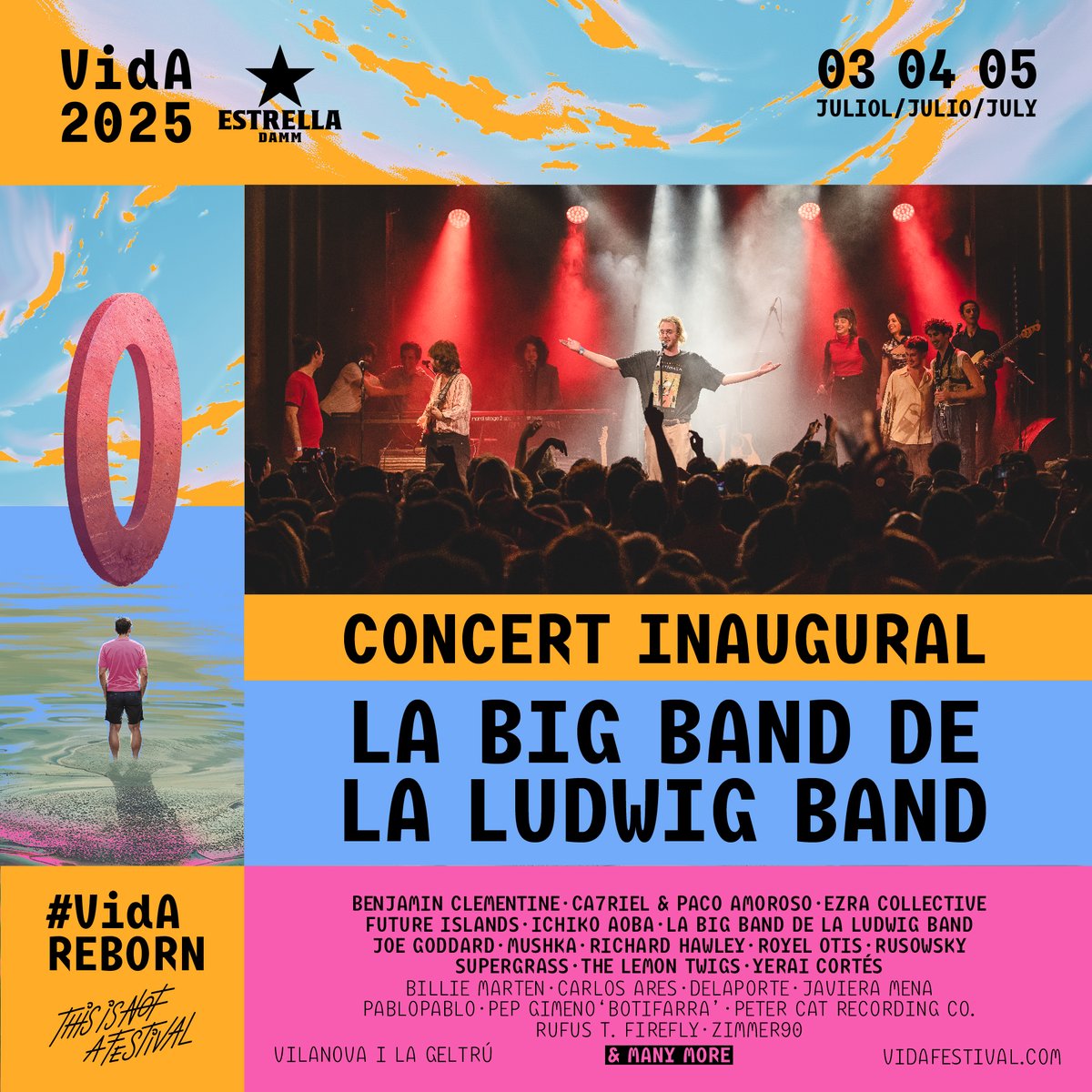 ✨JA TENIM AQUÍ EL CONCERT INAUGURAL DEL VIDA 2025: LA BIG BAND DE LA LUDWIG BAND✨

Una formació especial mai vista del segon millor grup d’Espolla. Estem segurs que serà molt especial!

🎟 Entrades 👉🏻 vidafestival.com