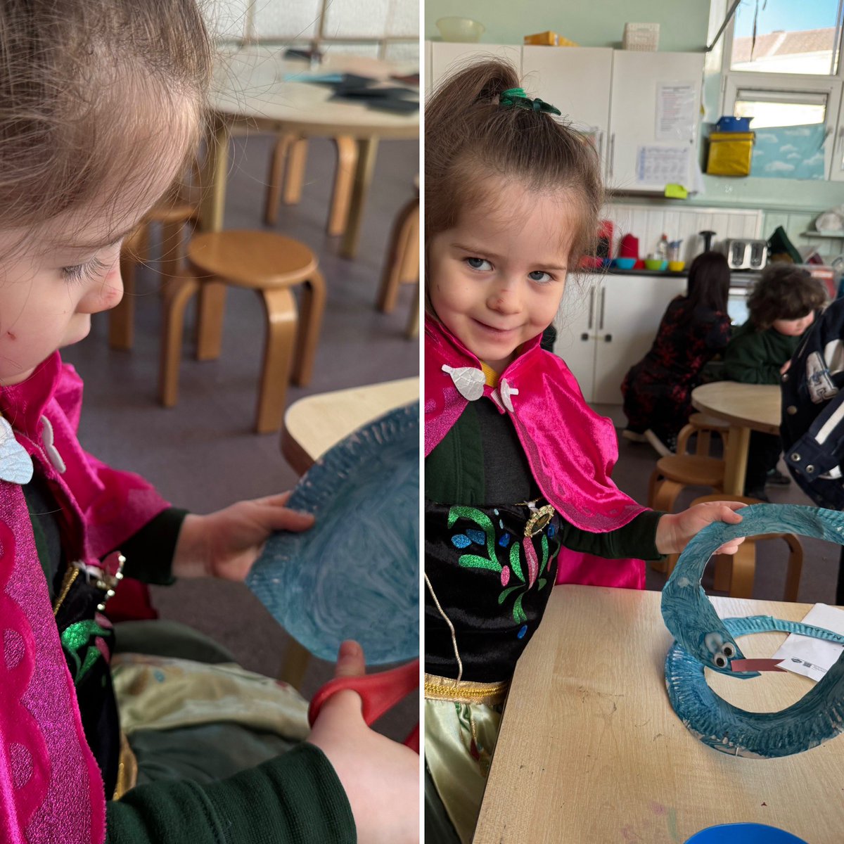 PlasmarlPrimary's tweet photo. 🐍 To celebrate Chinese New Year, The Year of the Snake, @PlasmarlNursery have made their own snake pieces of art! #PlasHum #PlasArts https://t.co/rUt3rriK8t