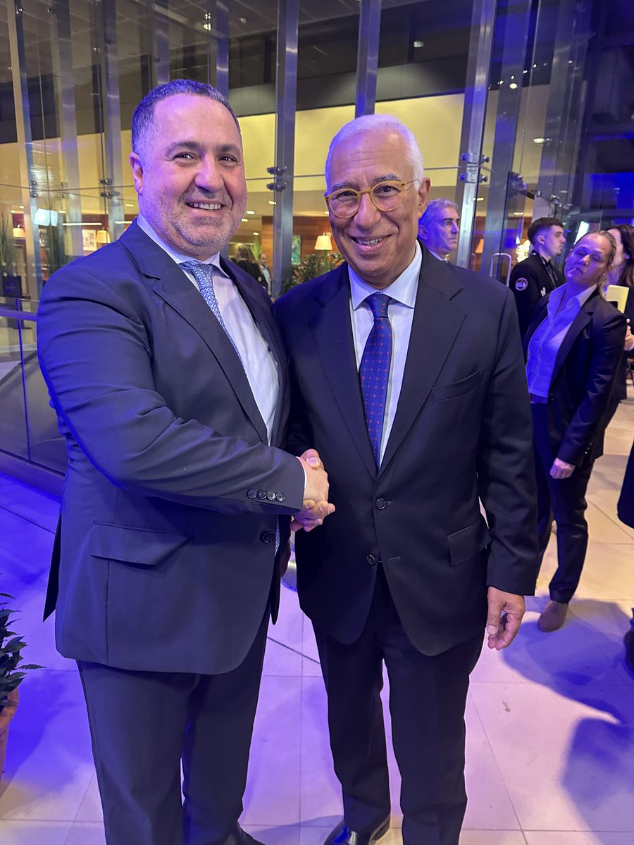 Lors d'une réception à l'occasion de la nouvelle année 2025.  j'ai eu l'honneur de féliciter S.H M AntonioCosta Président de l'Union européenne, en souhaitant que cette année soit une année de relations plus distinguées entre la Libye et l' Union européenne.