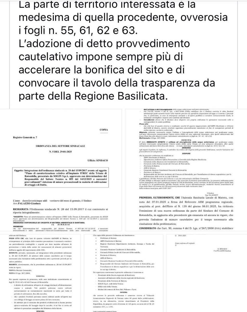 dukana2's tweet photo. #Basilicata avvelenata anche dai criminali #Sogin 👇cromoesavalente ovunque!! @fattoquotidiano https://t.co/MHCWlwBywo