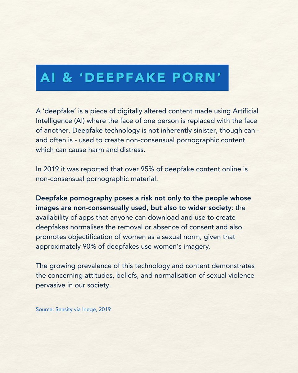 Today, for our 4th content installment of Sexual Abuse &amp; Sexual Violence Awareness Week, we're highlighting the impact of pornography as a form of online harm and its links to sexual abuse and violence.

Take a look below to learn more about what the research says👇

#SASVAW2025