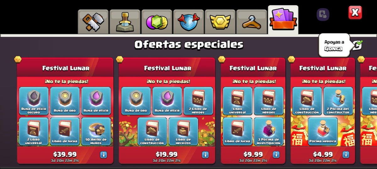 Cristian_Tobar2's tweet photo. @GoncaClash yo apoyó poniendo el código ''Gonca'' en la tienda de clash of clans https://t.co/v6lxUWqcAs