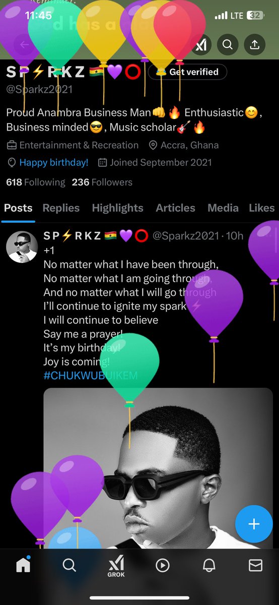 Sparkz2021's tweet photo. It’s my birthday guys 
Please. Follow me 😭 https://t.co/T6PtDXhaQb