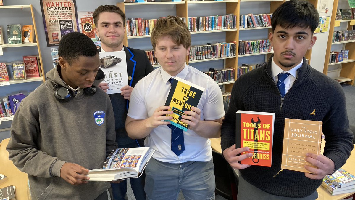 Our S6 say - Come to the Book Swap at lunchtime - great selection of books📚♻️…. trust them, they know about books 😀 #RoodReads