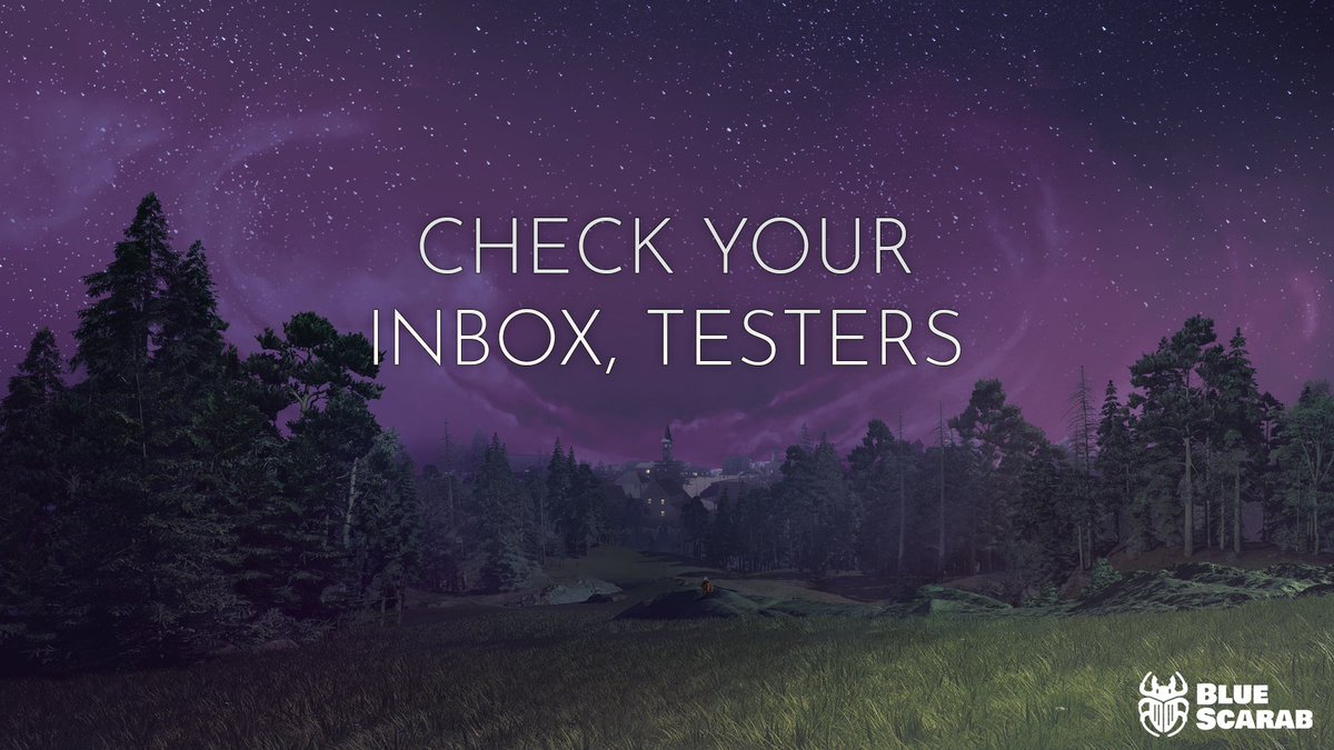 BlueScarabGames's tweet photo. If you signed up for our playtest, check your inboxes! 💌

A few of the emails we've sent from FirstLook have gotten caught in spam filters. https://t.co/XPoUf8ESOv