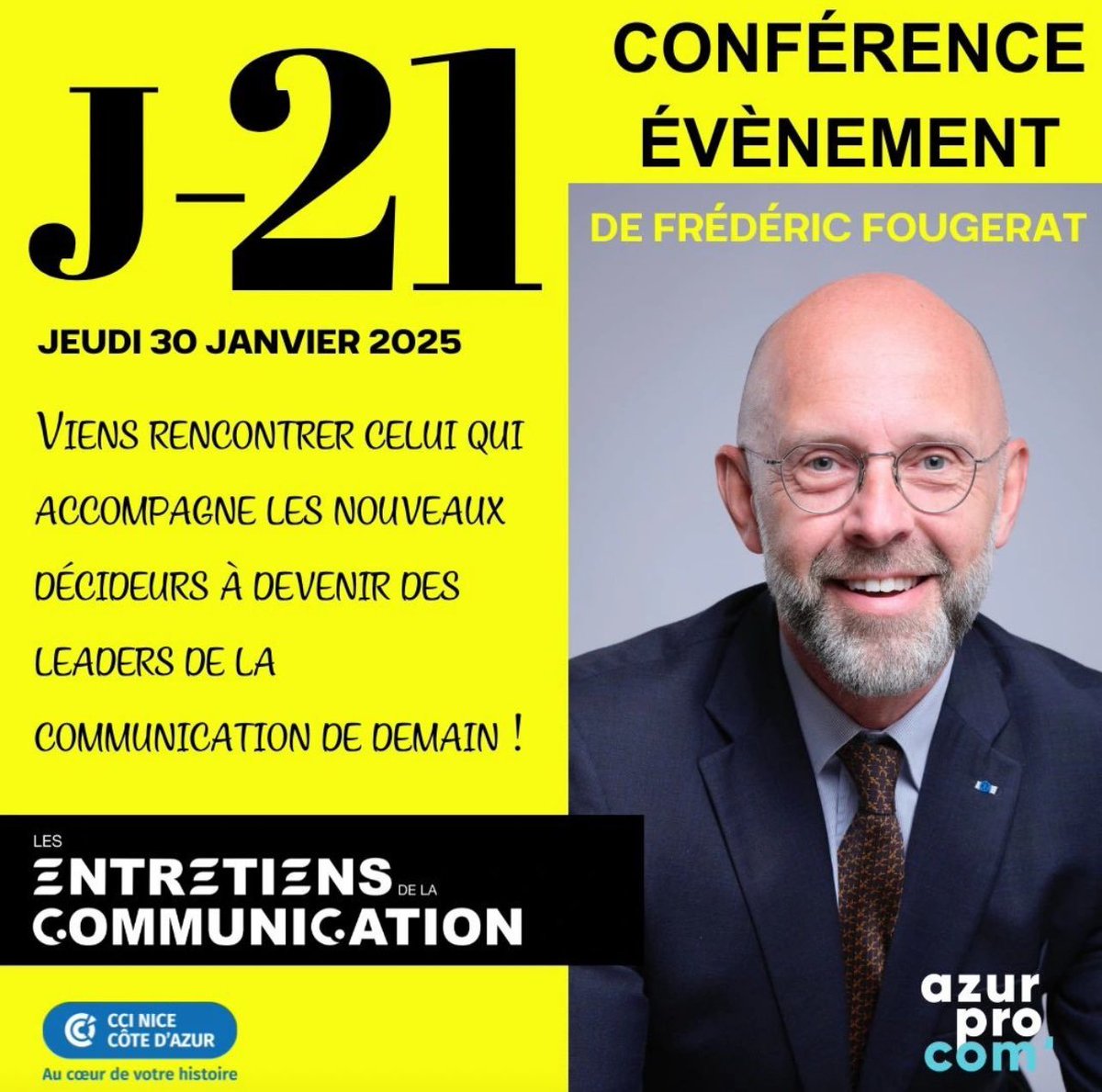 actualites_nrv's tweet photo. Si vous avez raté @FredFougerat à la librairie #LeVestiaireàMoT, avec ses livres sur #LaCom, soyez à 14:30 à la @CCIcotedazur pour un entretien sur, devinez quoi ?🤔 
la #communication avec @AzurProCom
 #Nice #Nice06 https://t.co/FS4K4JHc5M