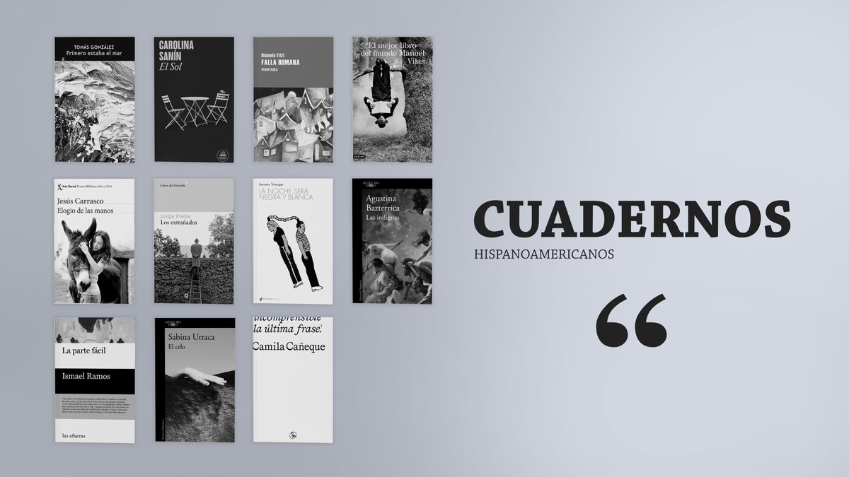 ¿Conoces la BIBLIOTECA de Cuadernos Hispanoamericanos? 📚 ¡Cada mes encontrarás una docena de libros reseñados por nuestros colaboradores/as! Aquí la biblioteca de ENERO #Hablemosdelibros 🗞️
cuadernoshispanoamericanos.com/seccion/biblio…