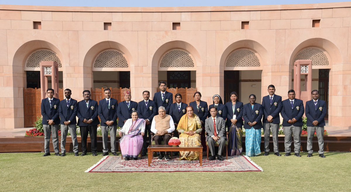 VPIndia's tweet image. Hon’ble Vice-President, Shri Jagdeep Dhankhar interacted with volunteers of National Service Scheme at Vice-President&apos;s Enclave in New Delhi today. 

#NationalServiceScheme #NSS @_NSSIndia @IndiaSports