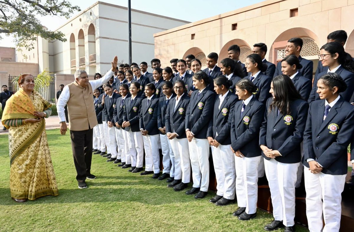 VPIndia's tweet image. Hon’ble Vice-President, Shri Jagdeep Dhankhar interacted with volunteers of National Service Scheme at Vice-President&apos;s Enclave in New Delhi today. 

#NationalServiceScheme #NSS @_NSSIndia @IndiaSports