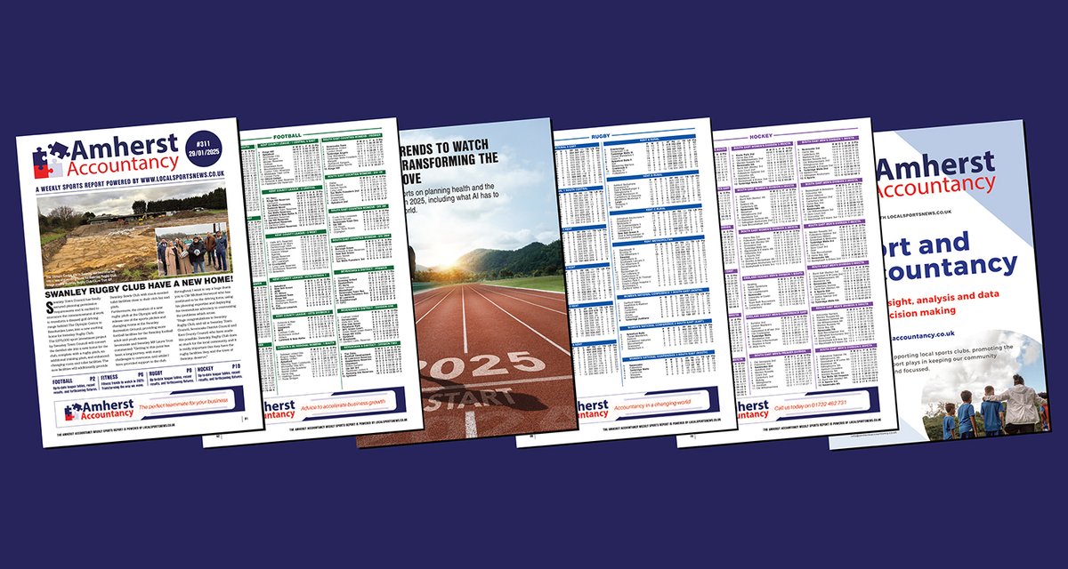 WestKentSport's tweet photo. It's time to download the @AmherstAccounts Weekly Sports Report featuring all your league tables, results and fixtures for #Football, #Rugby, and #Hockey teams in #Sevenoaks, #Tonbridge, and #TunbridgeWells.

Download it for #FREE today! ⬇️

https://t.co/fO2GrbC3wS https://t.co/7KEq3wd5ic