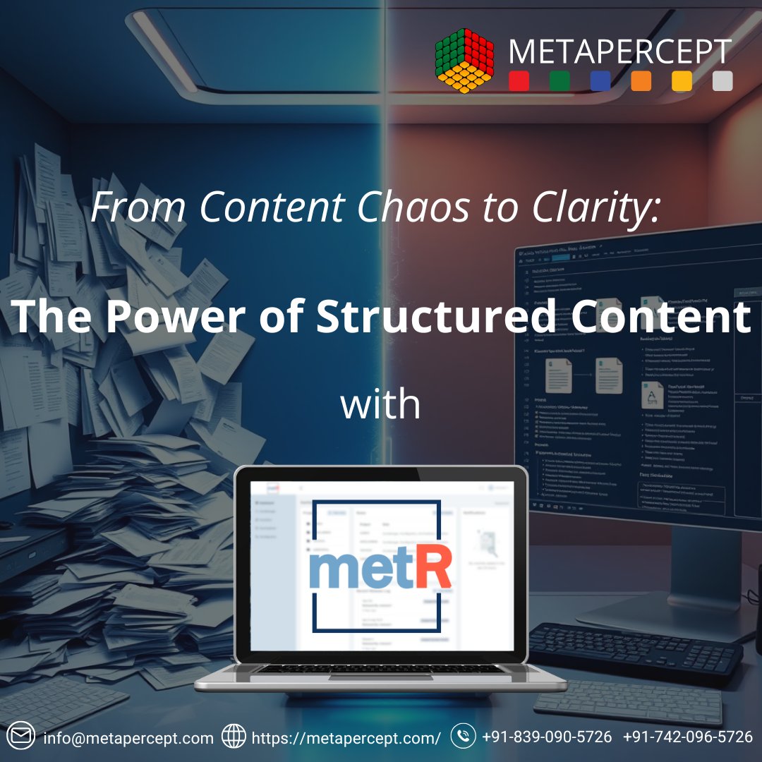 MetaPercept's tweet image. 🚀 Preparing for CCMS? Address content chaos first!
📂 metR converts DOCX, PDFs &amp;amp; Markdown into structured DITA XML, ensuring a smooth CCMS transition &amp;amp; maximum ROI.
💡 Optimize content today &amp;amp; eliminate migration roadblocks!
#DITA #ContentMigration #CCMS #AI #TechDocs