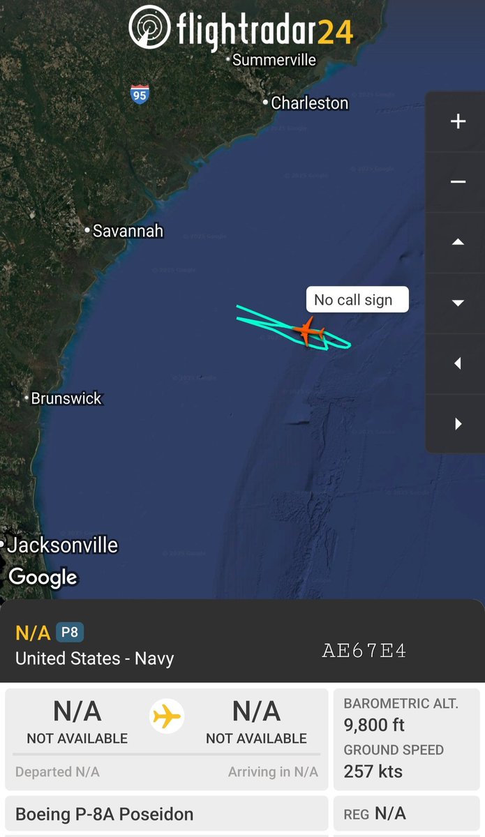 sipjack1776's tweet photo. P-8A
#AE67E4
Off the coast of Georgia
@Borrowed7Time @N214WN https://t.co/F6RwO7aTfF