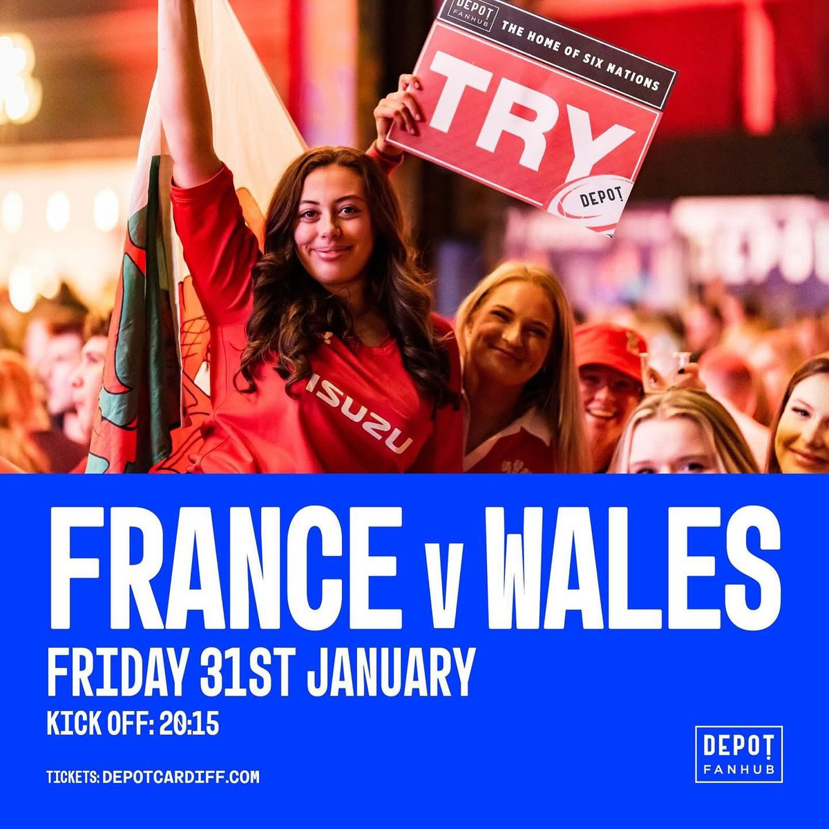 Friday night at the <a href="/DepotCardiff/">DEPOT</a> #Cardiff #SixNationsRugby #Depot