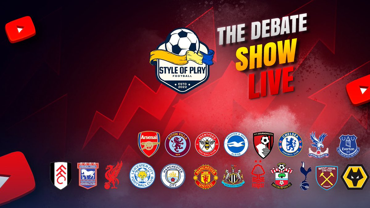 TheStyleOfPlay's tweet image. LIVE NOW🚨
⚽ Champions League round-up, who’s shining &amp;amp; who’s struggling?
🔥 Jhon Durán joins Al Nassr , smart move or career risk?
🔴 Arsenal’s bid for Watkins, will Villa let him go?

Come debate with us &amp;amp; share your thoughts LIVE! 👇🎙️

📺 Watch here: youtube.com/live/7wjLYIq8H…