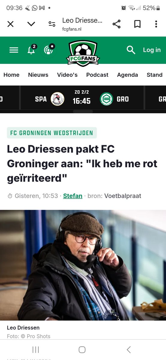 Vooropgesteld dat hij inhoudelijk gelijk heeft hoor.
Maar voetbal kijken zonder geluid is nog altijd leuker dan dat geneuzel van <a href="/LeoDriessen/">Leo Driessen</a> aan moeten horen! Vreselijk, wat komt daar een onzin uit zeg! #fcgroningen
