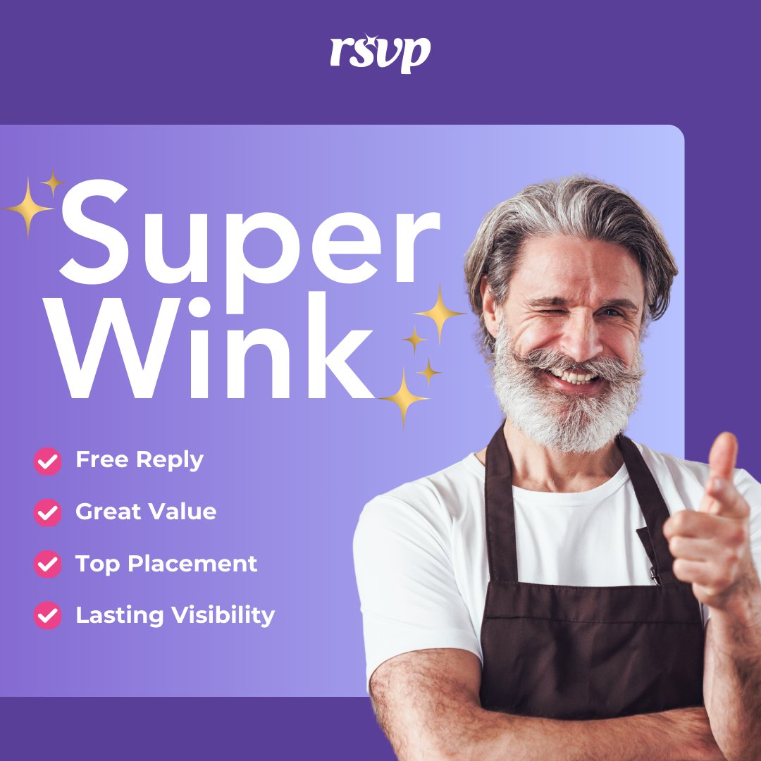 𝗧𝗵𝗶𝗻𝗴𝘀 𝘁𝗼 𝗞𝗲𝗲𝗽 𝗶𝗻 𝗠𝗶𝗻𝗱
While SuperWinks boost your chances of making a connection, responses aren’t guaranteed. Refunds are only issued if your SuperWink is sent to an account that gets suspended or deleted within 30 days.