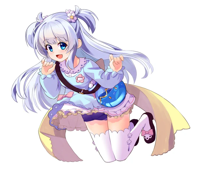 10周年イラストの時間が掛かった最大の理由見えない部分であっても全キャラ、膝から上、もしくは全身描いてました!…マジで大変だった!!#フラワーナイトガールイラスト 