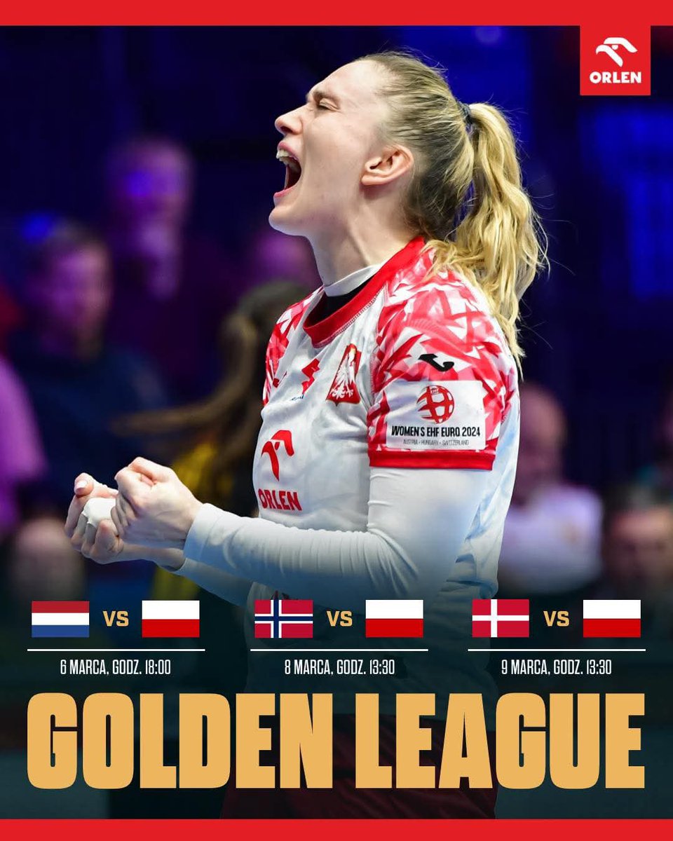 handballpolska's tweet photo. 📆 Na początku marca reprezentacja Polski kobiet weźmie udział w towarzyskim turnieju 𝔾𝕠𝕝𝕕𝕖𝕟 𝕃𝕖𝕒𝕘𝕦𝕖! 🇵🇱

Szczegóły ➡️ https://t.co/PUnRBPDzuY https://t.co/aza97uvful
