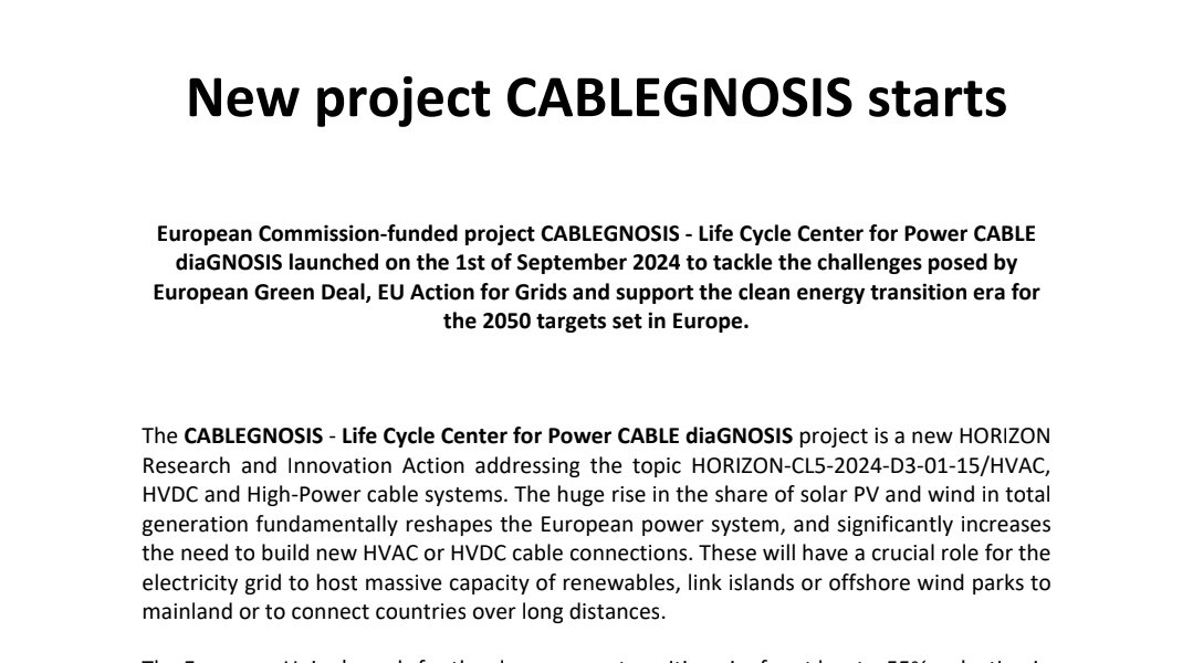 Proud to collaborate  @ #cablegnosis project with our superconducting technology and knowledge. #energy #superconductors