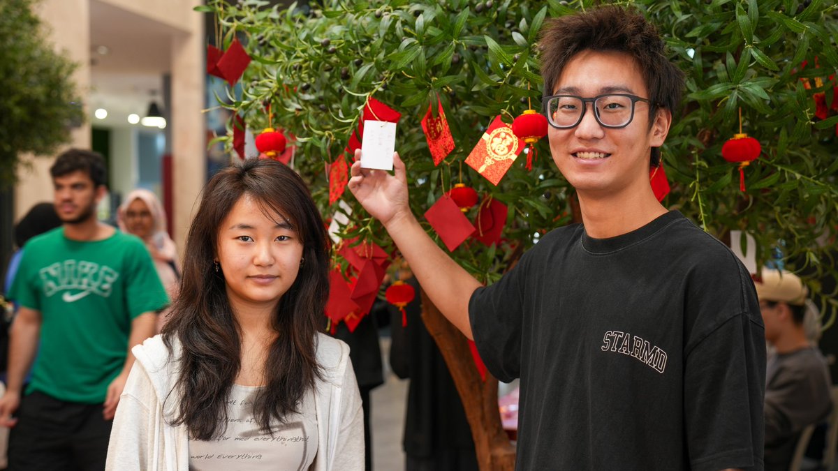 UOWD's tweet photo. Chinese New Year brought a festive spirit to campus, filled with moments of culture and celebration. 

 Wishing everyone prosperity, happiness, and good fortune in the year ahead!  

#UOWD #LifeatUOWD #ChineseNewYear #YearOfTheDragon https://t.co/h4hGMOO36C