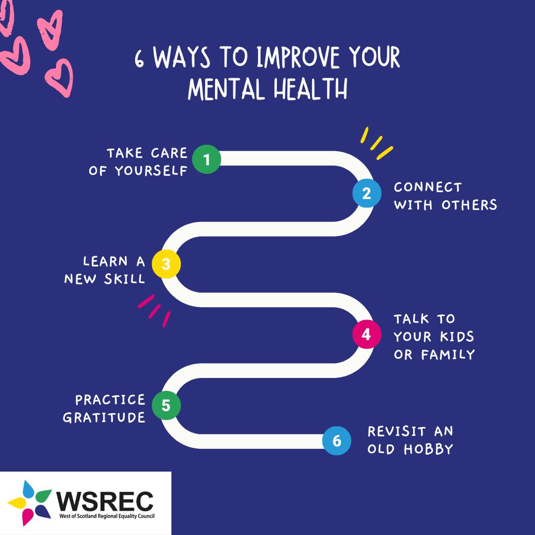 Ready to improve your mental health?

Try these tips to help you! Small steps, big smiles! 

 #MentalHealthMatters