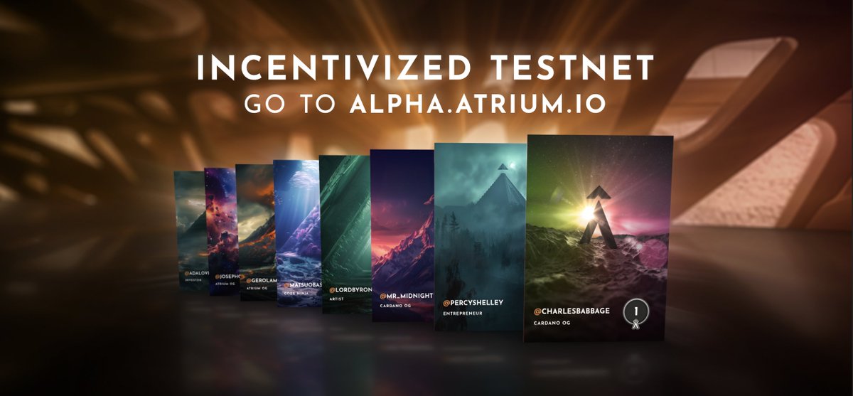 atrium_lab's tweet photo. To all new Âtrium incentivized testnet users 🚨

To be able to receive your testnet airdrop rewards, we need to know which Cardano mainnet wallet you'll be using to claim your rewards!

No signup = no rewards!😱

Please let us know by completing this form:
https://t.co/xT9JhbGSrA https://t.co/nlIbrzWzhA