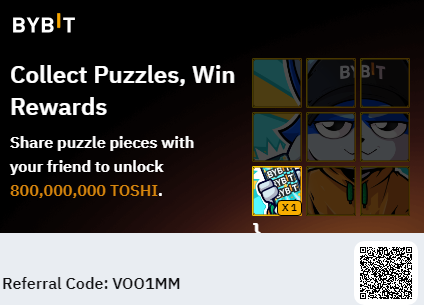Your friend has shared a puzzle piece with you to help unlock 800000000 TOSHI. Come claim it now! Please click here:  bybit.com/en/trade/spot/…