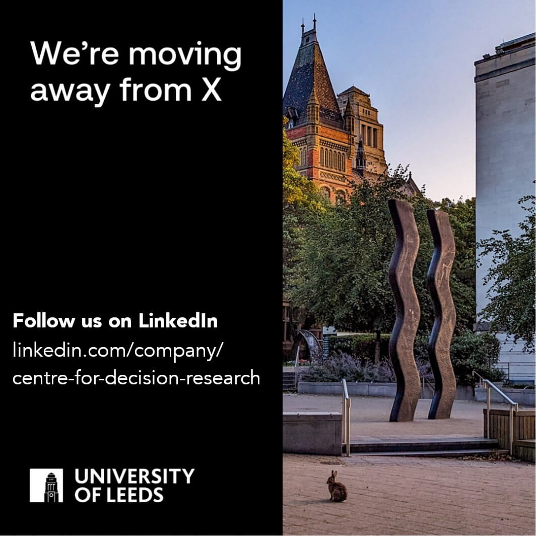 Centre for Decision Research (CDR) tweet media