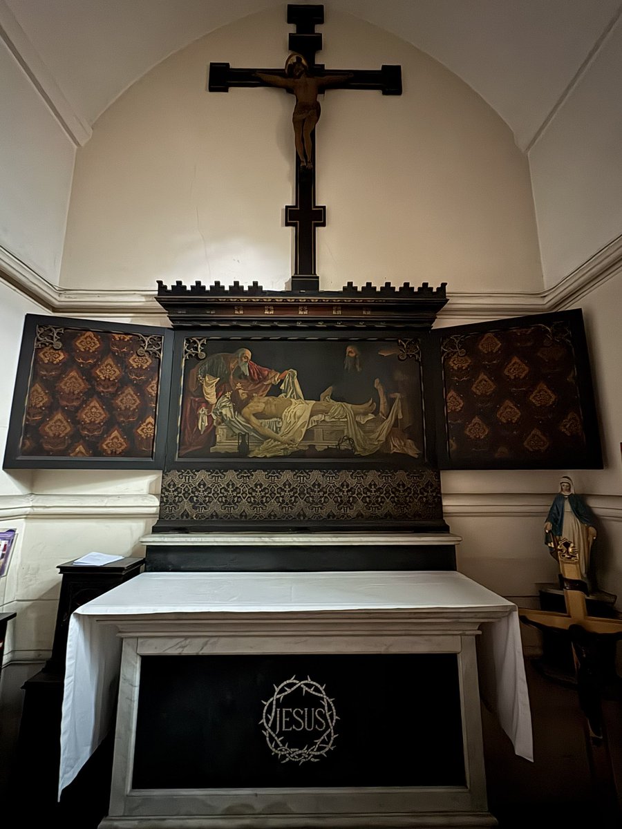 The Sacristy at St Alban’s used to be a mortuary, and as a result is dominated by this beautiful altar. Previous curates have used it to privately practice saying the mass.