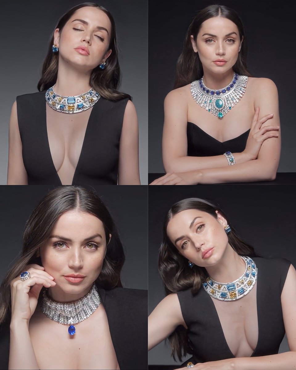 anadearmasdaily's tweet photo. ana de armas 𝘅 louis vuitton high jewelry https://t.co/dqgXWR7JH8