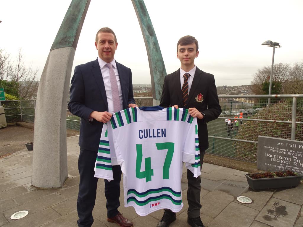 CBC Cork (@corkcbc) on Twitter photo Congratulations to Evan Cullen who has been selected to represent the Irish U17 Ice Hockey Team for the Green Tournament in March in Kalamazoo, Michigan, USA. Congratulations to Evan Cullen who has been selected to represent the Irish U17 Ice Hockey Team for the Green Tournament in March in Kalamazoo, Michigan, USA.
