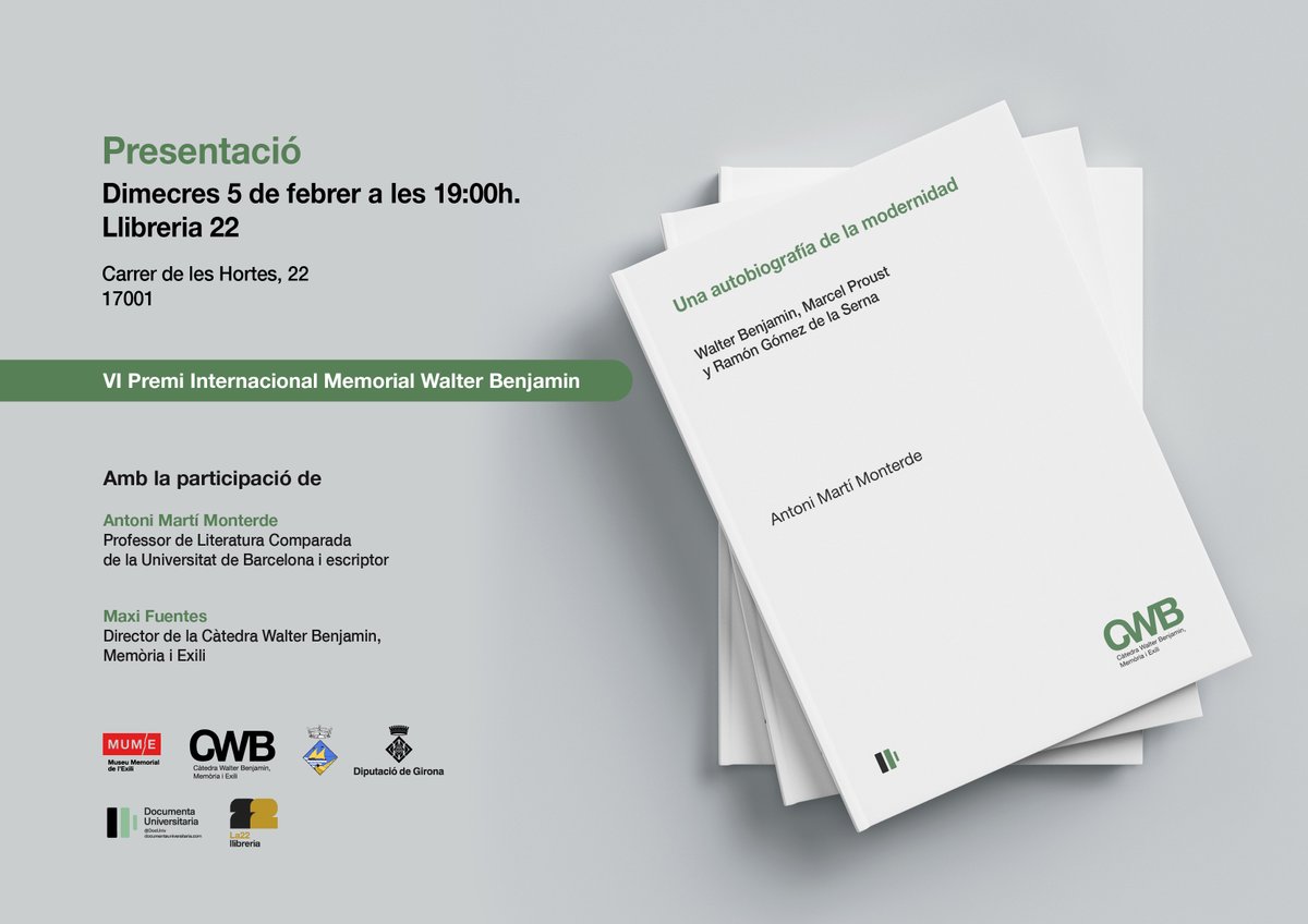 Càtedra Walter Benjamin - UdG tweet media