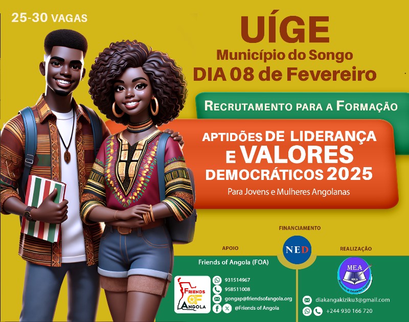 gonga_p's tweet photo. 🚨🇦🇴𝗨𝗜́𝗚𝗘: 𝗺𝘂𝗻𝗶́𝗰𝗶𝗽𝗲𝘀 𝗱𝗼 𝗦𝗢𝗡𝗚𝗢 𝗯𝗲𝗻𝗲𝗳𝗶𝗰𝗶𝗮𝗺 𝗱𝗮 𝗳𝗼𝗿𝗺𝗮𝗰̧𝗮̃𝗼 𝗲𝗺 𝗟𝗶𝗱𝗲𝗿𝗮𝗻𝗰̧𝗮 𝗲 𝗩𝗮𝗹𝗼𝗿𝗲𝘀 𝗗𝗲𝗺𝗼𝗰𝗿𝗮́𝘁𝗶𝗰𝗼𝘀 𝗽𝗮𝗿𝗮 𝗝𝗼𝘃𝗲𝗻𝘀 𝗲 𝗠𝘂𝗹𝗵𝗲𝗿𝗲𝘀 𝗔𝗻𝗴𝗼𝗹𝗮𝗻𝗮𝘀 https://t.co/C8XXZbd7tC