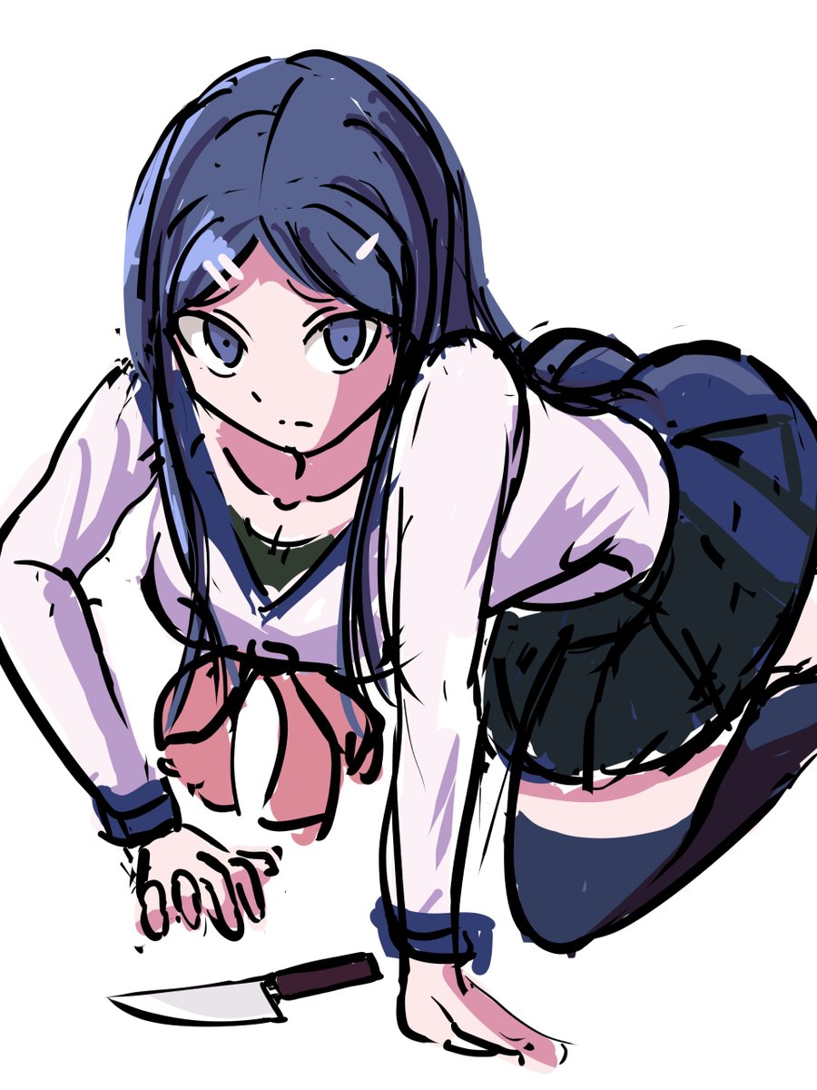 binbincho's tweet photo. 久々に描いてみたダンロンキャラ・ラフ
霧切響子＆舞園さやか https://t.co/eRKY7wbFej
