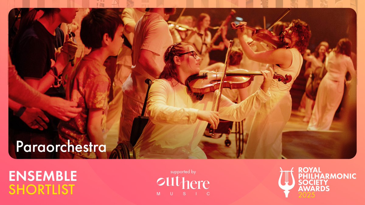 Royal Philharmonic Society (@royalphilsoc) on Twitter photo Leading the way in orchestral innovation, the disabled and non-disabled musicians of <a href="/Paraorchestra/">Paraorchestra</a> are lighting up concert halls with their bold dynamism. They dazzled in their <a href="/bbcproms/">BBC Proms</a> debut and are drawing new audiences to their <a href="/Bristol_Beacon/">Bristol Beacon</a> home. #RPSAwards Leading the way in orchestral innovation, the disabled and non-disabled musicians of <a href="/Paraorchestra/">Paraorchestra</a> are lighting up concert halls with their bold dynamism. They dazzled in their <a href="/bbcproms/">BBC Proms</a> debut and are drawing new audiences to their <a href="/Bristol_Beacon/">Bristol Beacon</a> home. #RPSAwards