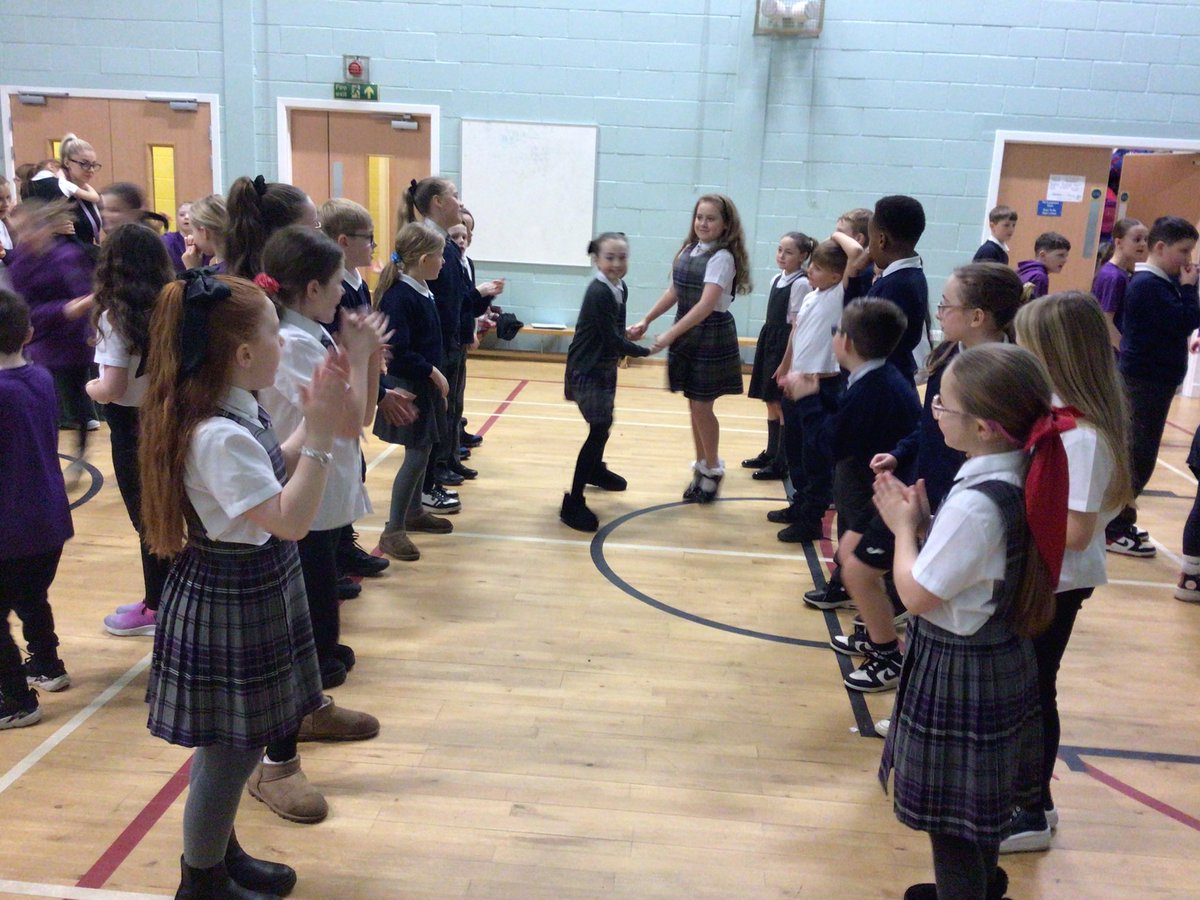 Ceilidh dancing with the children from our schools 💃🕺