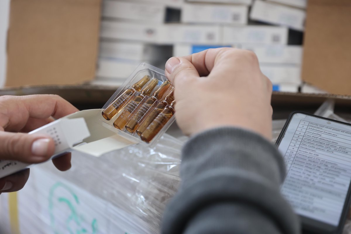 lutheranworld's tweet photo. LWF’s aid shipment has arrived in Gaza City! Cancer meds, surgical gloves, gauze and essential supplies have reached Al Ahli Hospital, coordinated by @LWFJerusalem and @LWFJordan. More aid is on the way. Please support our work.
#WithRefugees #ForHopeAndAFuture https://t.co/Okzv8nyu72