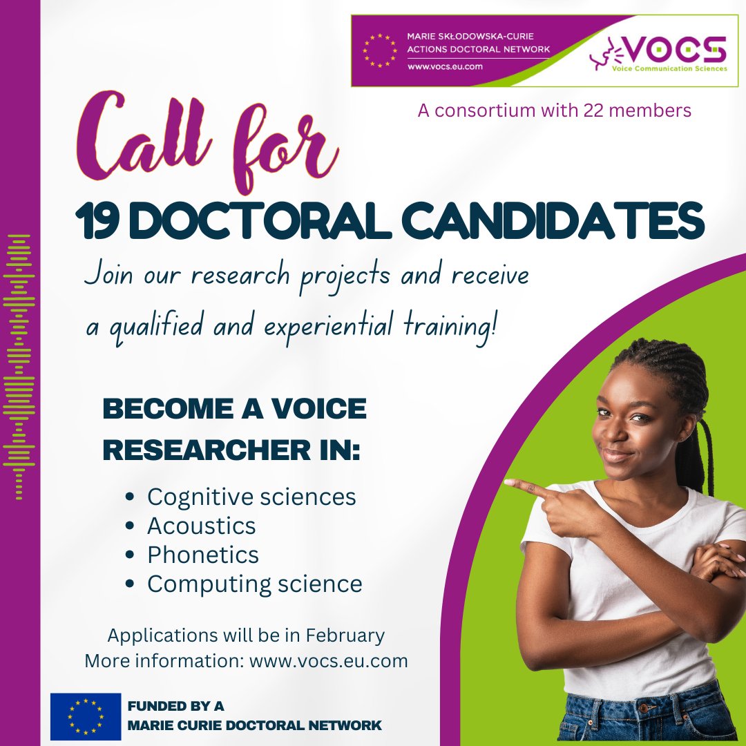 Are you planning to do a PhD? 🎓Don't miss out on this opportunity 👇👇 More info: vocs.eu.com