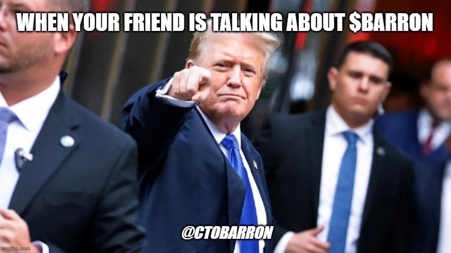 ctobarron's tweet photo. $BARRON
 #Barron #TRUMP #Solana #memecoines #FirstBarron https://t.co/hOk74hM2Bl