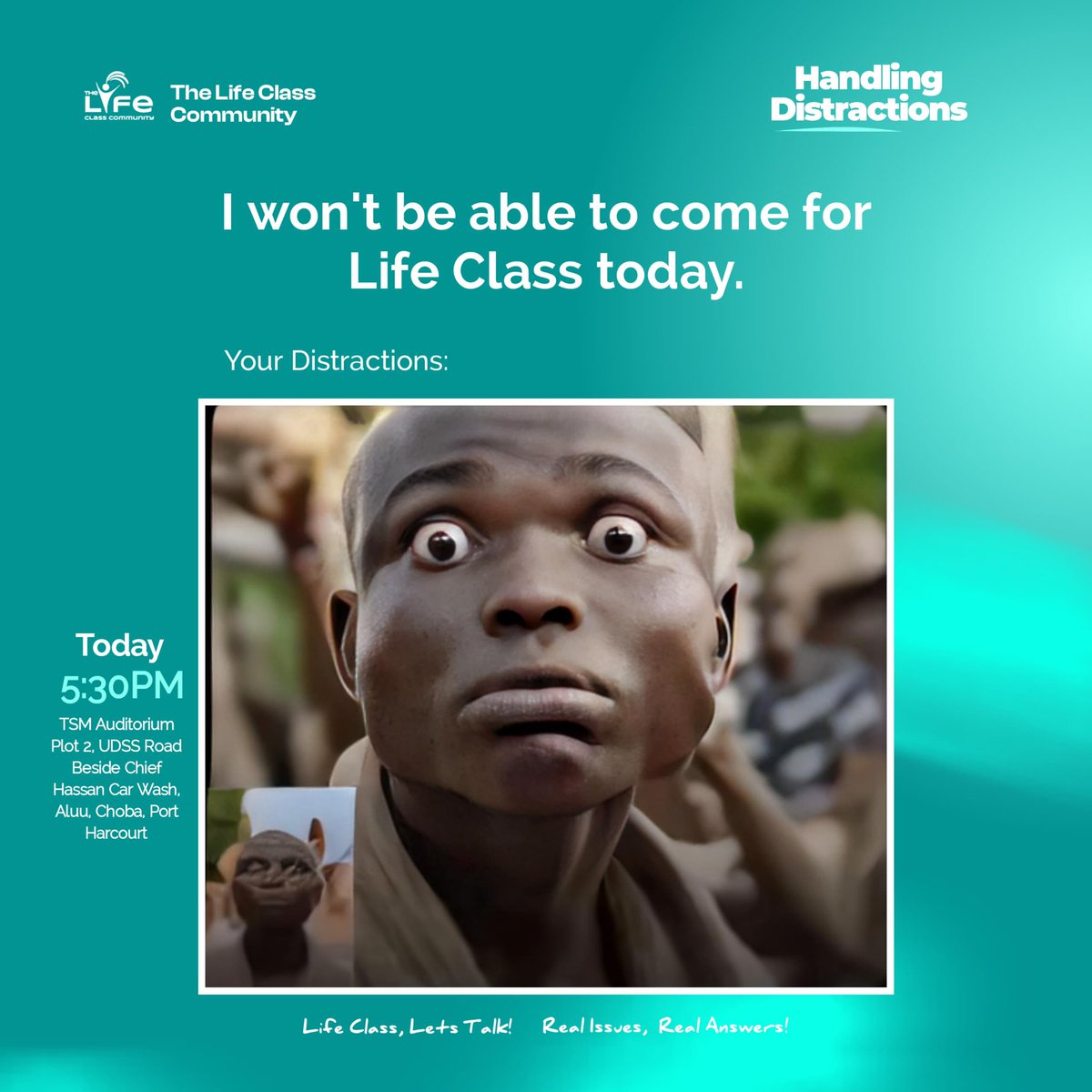Thelifeclass01's tweet image. #RealIssues 
#thelifeclasscommunity
